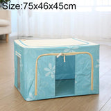 Folding Storage Box Non Woven Fabric With Zipper Moisture-proof Clothes Storage Box, 150L 75x46x45cm