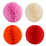 2 PCS Wedding Room Decoration Festive Mall Decoration Paper Honeycomb Ball Lantern, 6 inches 15 cm, 8 inches 20 cm, 10 inches 25 cm, 12 inches 30 cm