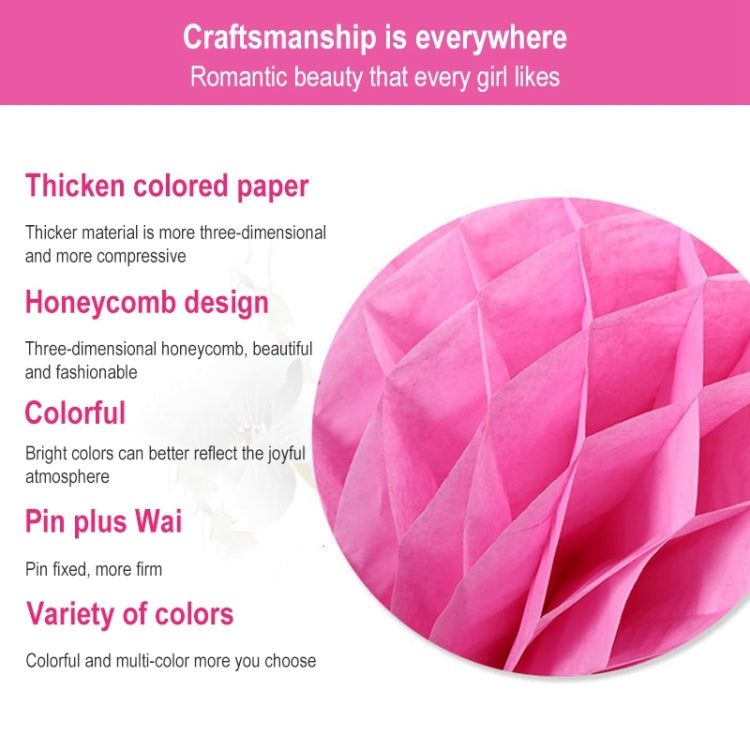 2 PCS Wedding Room Decoration Festive Mall Decoration Paper Honeycomb Ball Lantern, 6 inches 15 cm, 8 inches 20 cm, 10 inches 25 cm, 12 inches 30 cm