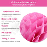 2 PCS Wedding Room Decoration Festive Mall Decoration Paper Honeycomb Ball Lantern, 6 inches 15 cm, 8 inches 20 cm, 10 inches 25 cm, 12 inches 30 cm