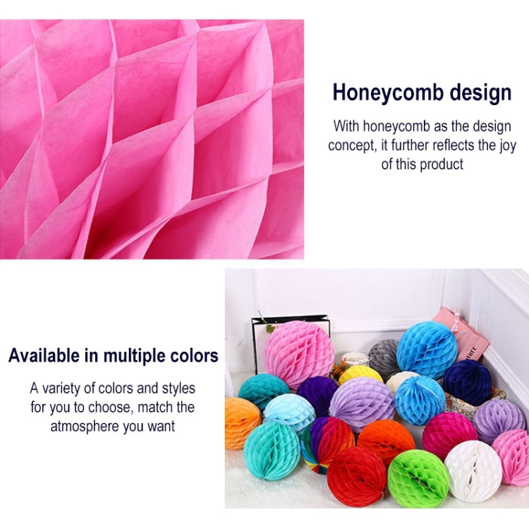 2 PCS Wedding Room Decoration Festive Mall Decoration Paper Honeycomb Ball Lantern, 6 inches 15 cm, 8 inches 20 cm, 10 inches 25 cm, 12 inches 30 cm