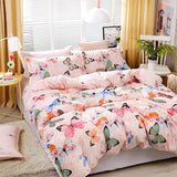 4pcs / Set Printing Bedding Set Bed Sheet Pillowcases Cover, For 2.2m Bed
