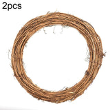 2 PCS Tree Vine Christmas Wreath DIY Rattan Garden Decoration Rattan Window Decoration, 10CM, 15CM, 20CM, 25CM, 30CM 25CM