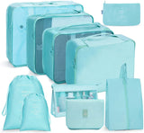 Travel Storage Bag Set Folding Storage Bag, 10 In 1 10 In 1 Bright Blue