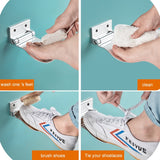 Wall Mounted Aluminium Alloy Bathroom Shower Foot Rest Footstool