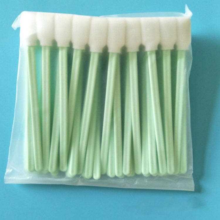 100 Sticks Inkjet Sponge Flat Head Cleaning Wipe Industrial Rod, 13cm