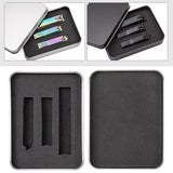 3 in 1 Black Color Titanium Nail Shear Set Exfoliating Manicure Tool, Black (Iron Box), Color Titanium (Iron Box)