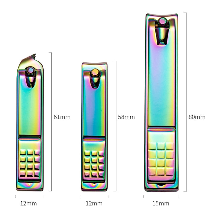 3 in 1 Black Color Titanium Nail Shear Set Exfoliating Manicure Tool, Black (Iron Box), Color Titanium (Iron Box)