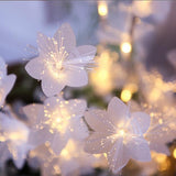 LED Fiber Optic Flower Twig Light String Room Bedroom Romantic Decoration Lantern