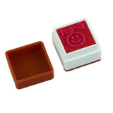 24 PCS / Box Teacher Comments Cartoon Plastic Square Stamps Colorful Pattern Children Toy Stamps, Square Stamps