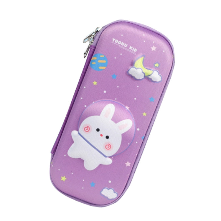 S-888 Elementary School Cartoon EVA Pencil Case Anti-fall 3D Stationery Box Color Random Delivery, Spacewalk, Astronaut, Rabbit, Dancing Kitten