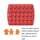 Christmas Supplies Drop Glue Mold Cake Barbecue Baking Tool, Green, Red, Chocolate