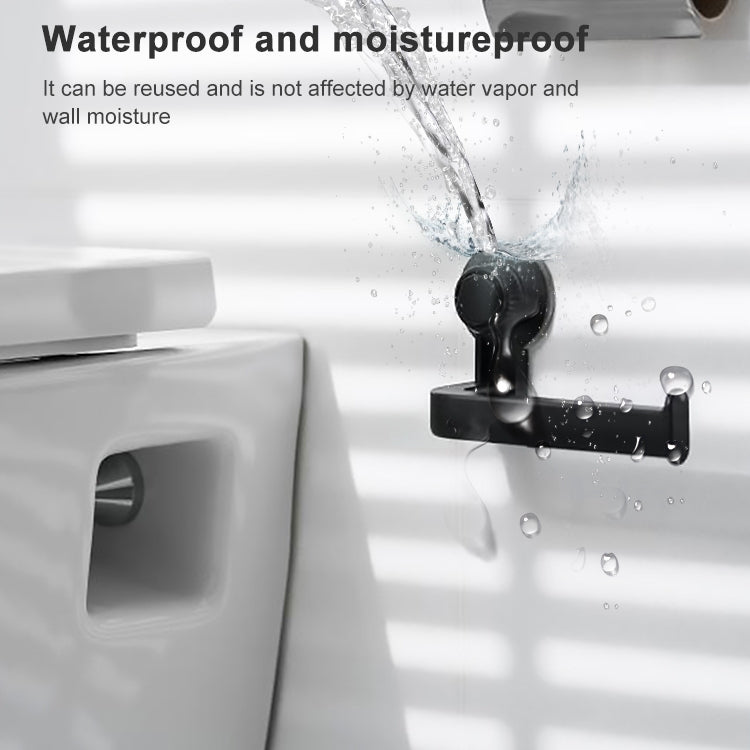 Toilet Paper Holder Suction Cup Wall Mount Removable Rack