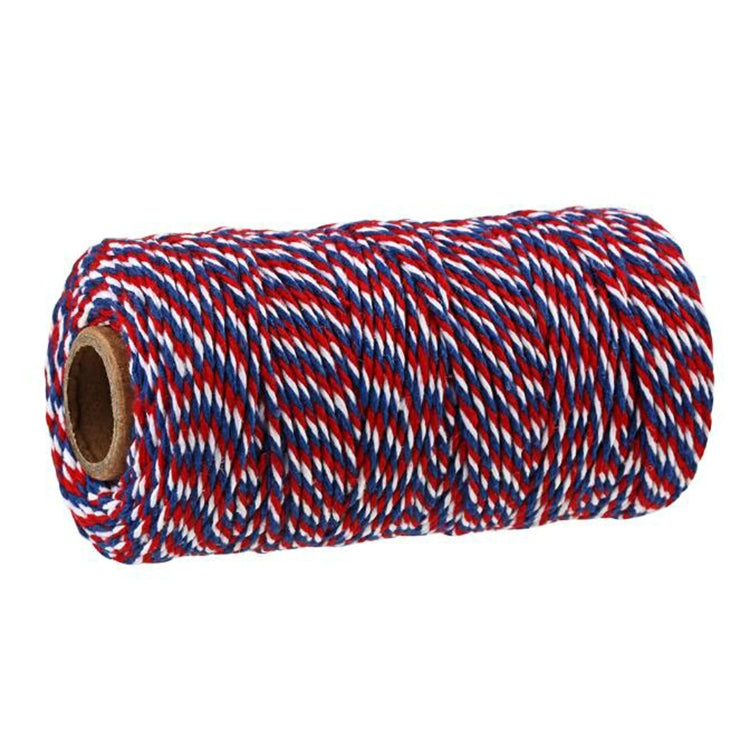 Two-color Cotton Thread Handmade DIY Drawstring Gift Box Packing Rope, 2mm Thick (100m / Roll) 2mm Thick (100m Roll) 20