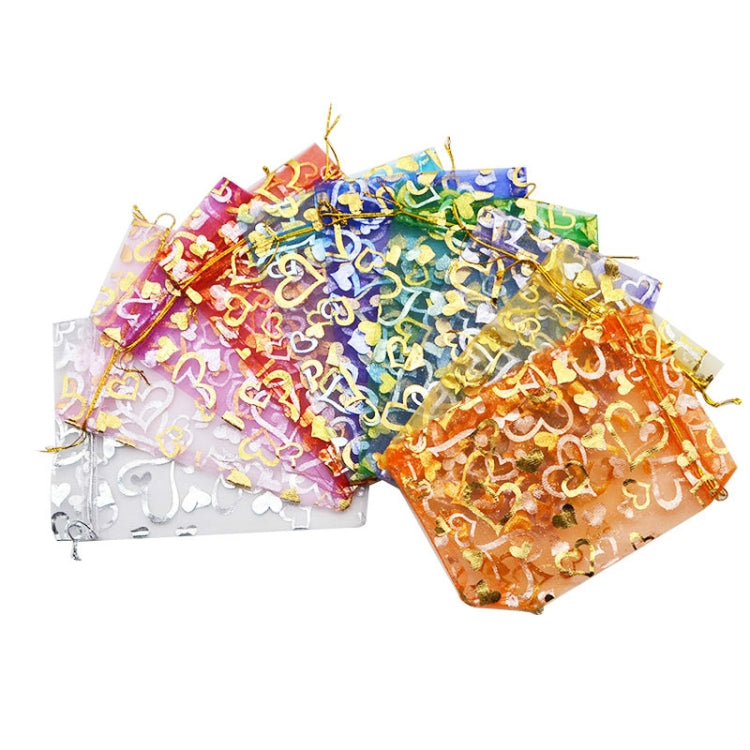100 PCS Gift Pouches Bag Organza Bags Jewelry Candy Packaging Bags, 7x9cm, 10x12cm, 11x16cm, 13x18cm, 15x20cm, 17x23cm, 20x30cm