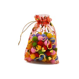 100 PCS Gift Pouches Bag Organza Bags Jewelry Candy Packaging Bags, 7x9cm, 10x12cm, 11x16cm, 13x18cm, 15x20cm, 17x23cm, 20x30cm 17x23cm Red