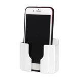 Wall Mobile Phone Holder Stand Socket Charger Storage Box White