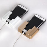 Wall Mobile Phone Holder Stand Socket Charger Storage Box