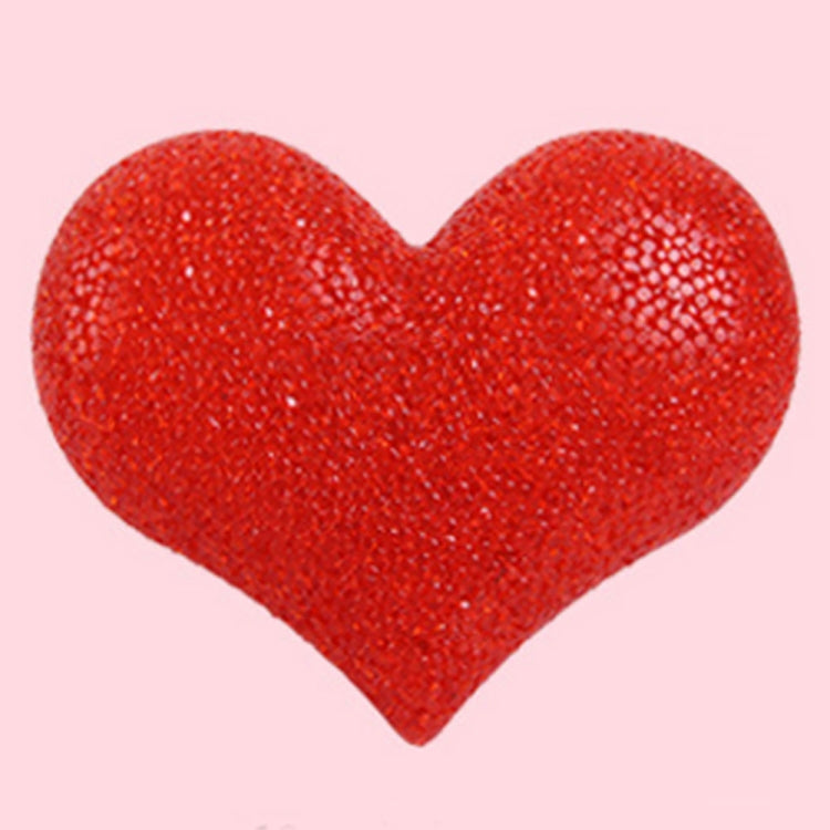 Indoor Decorative LED Night Light Romantic 3D Love Heart Valentine Day Wedding Party Decoration, 8cm White Heart