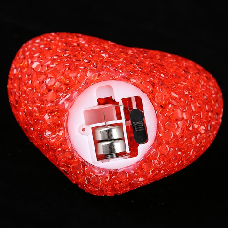 Indoor Decorative LED Night Light Romantic 3D Love Heart Valentine Day Wedding Party Decoration, 8cm White Heart