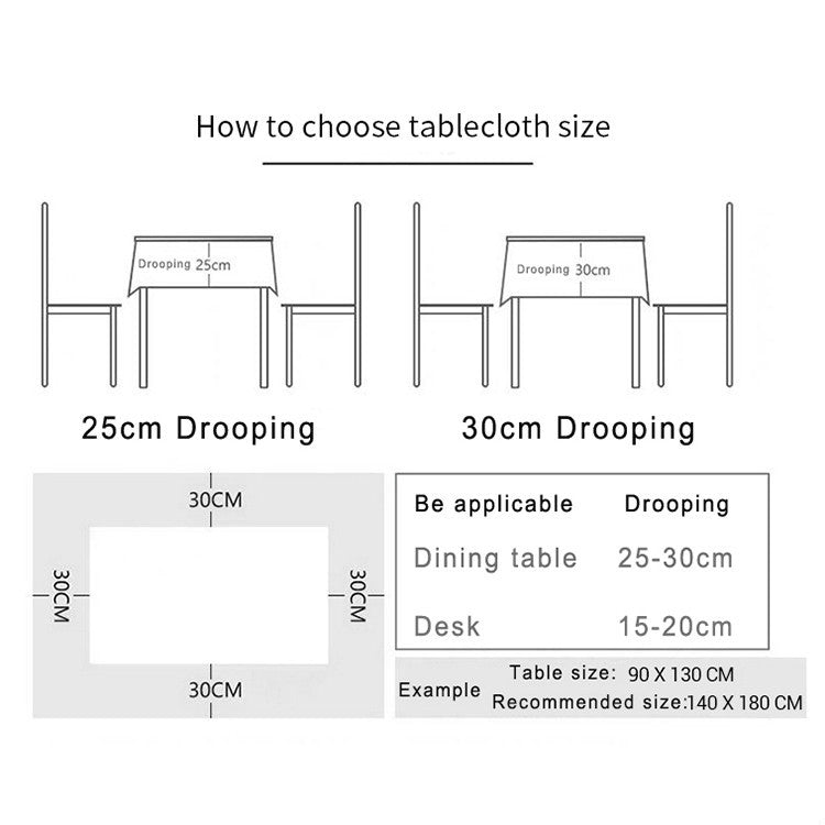 Marble Pattern Minimalist Tablecloth Cover Table Cloth Cotton Linen Dust-proof Cabinet Cloth, 60x60cm, 90x90cm, 100x140cm, 140x140cm, 140x160cm, 140x180cm, 140x200cm, 140x220cm, 140x250cm, 140x260cm, 140x300cm