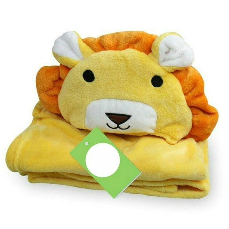 Baby Animal Shape Hooded Cape Bath Towel, 100×75cm