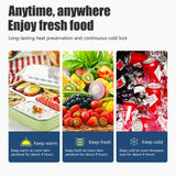 Thermal Lunch Box Bag Durable Waterproof Office Cooler Lunchbox with Strap, S, M, L