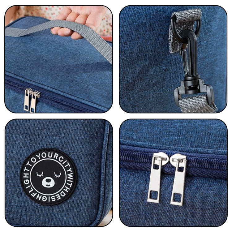 Thermal Lunch Box Bag Durable Waterproof Office Cooler Lunchbox with Strap, S, M, L