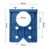 35mm Woodworking Hinge Opening Door Panel Hinge Positioner Punching Installation Auxiliary Tool, Single, Single + Hole Opener, Single + Hole Opener+Pencil, Single + Orange Hole Opener+Pencil