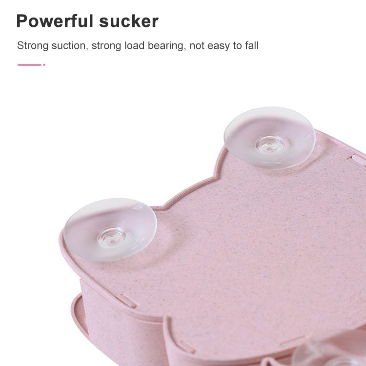 Cartoon Dog Suction Wall Toothbrush Toothpaste Shelf, Size:16x14x5cm