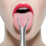 Oral Cleaning Stainless Steel Tongue Scraper, 14.6 × 2.4 cm