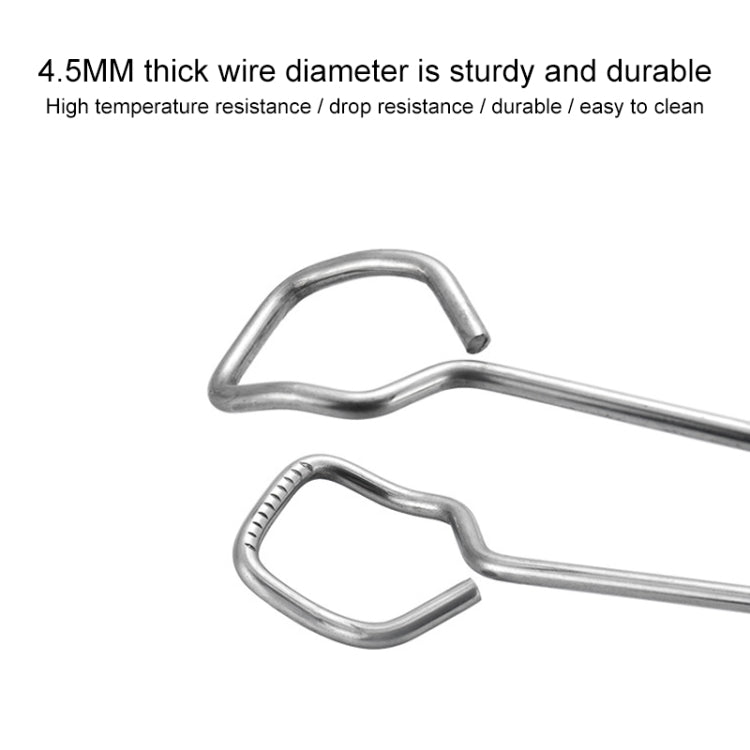 Stainless Steel Plastic Handle Barbecue Tongs Food Clip Barbecue Tools, 9 Inch, 12 Inch