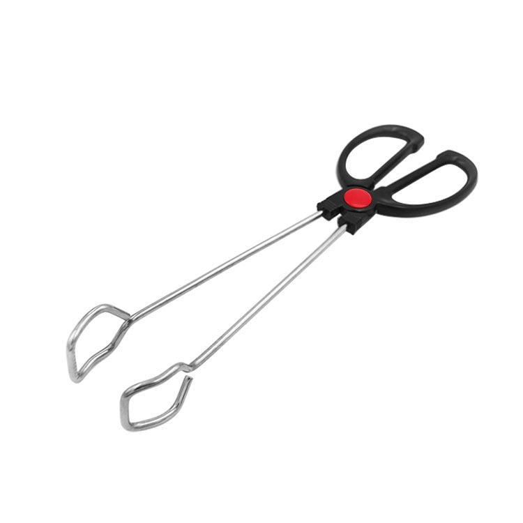 Stainless Steel Plastic Handle Barbecue Tongs Food Clip Barbecue Tools, 9 Inch, 12 Inch