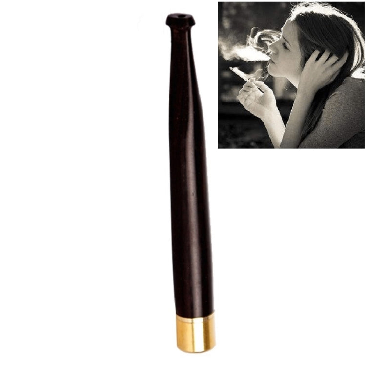 Ladies Twig Pull Rod Filter Can Wash Wood Sandalwood Long Cigarette Holder, 5 mm Fine Smoke