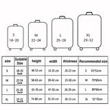 Travel Luggage Cover Suitcase Dustproof Scratch-proof Protection Elastic Sleeve, S Size 19 to 21 inch, M Size 22 to 24 inch, L Size 26 to 28 inch, XL Size 29 to 32 inch