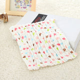2 PCS Cotton 6-layer Gauze Saliva Towel Medical Seersucker Small Square Scarf Five-colored Bear Head