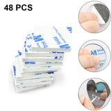 Square EVA Foam Double-sided Adhesive High-viscosity Sponge Sticker, 48 PCS 65x76x1.5mm
