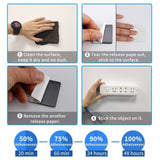 Square EVA Foam Double-sided Adhesive High-viscosity Sponge Sticker, 48 PCS 65x76x1.5mm