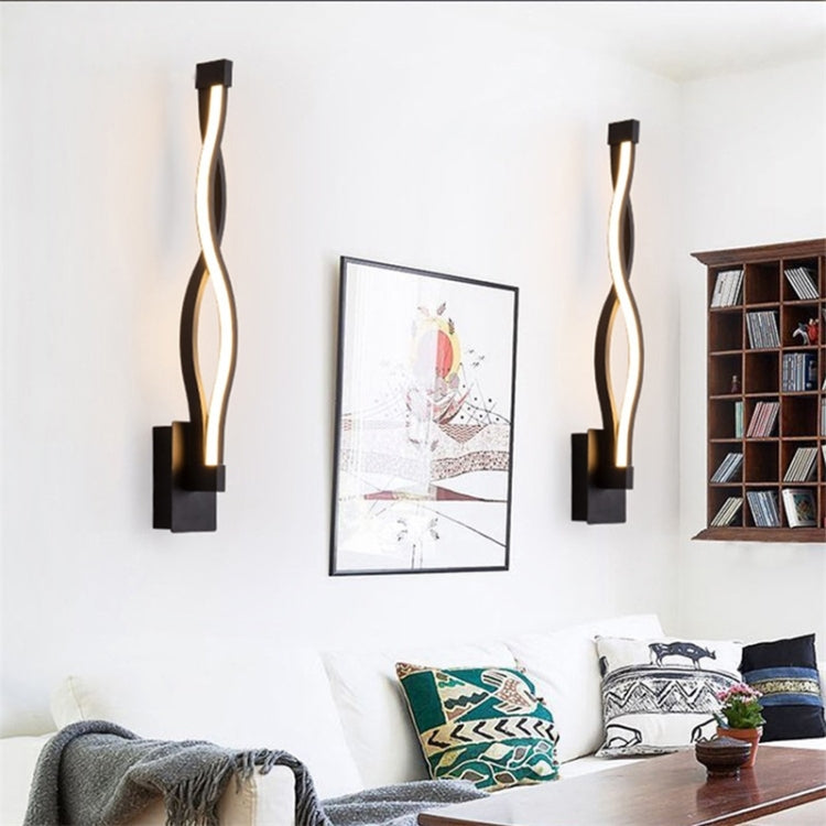 Simple Led Aisle Bedroom Bedside Wall Lamp, Black