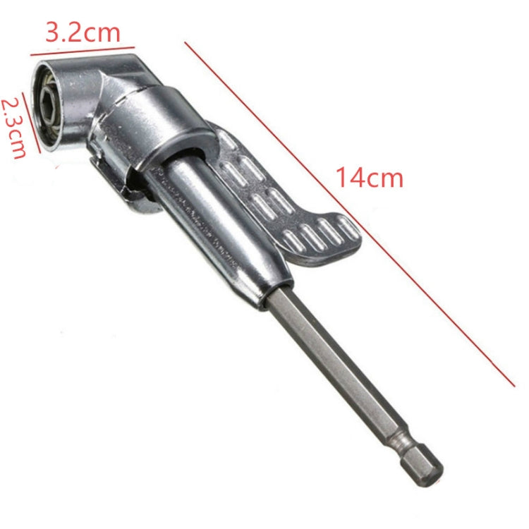 105 Degree Long Handle Right Angle Corner Drill Holds Screwdriver Bit, Screwdriver Bit