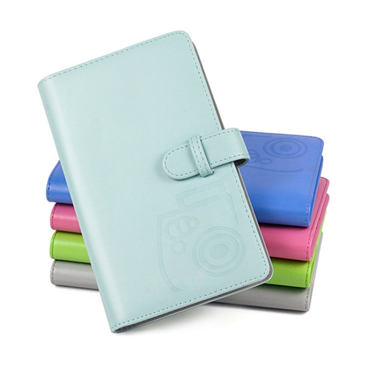 3-Inch Photo Album Holds 96 Photos PU Leather Large Capacity Storage Case with Multi-Pocket Pages
