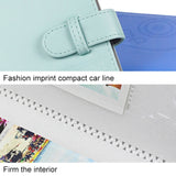 3-Inch Photo Album Holds 96 Photos PU Leather Large Capacity Storage Case with Multi-Pocket Pages