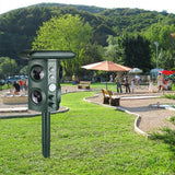 Outdoor Solar Animal Repeller Ultrasonic Vibration Multi-functional Snake Repeller, Solar Animal Repeller