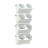 Interior Decoration Plant Wall Flower Pot Living Room Balcony Vertical Green Planting Box Stereo Combination Wall Hanging Pot, Size: 24x14x57 cm, 24x14x57cm(White), 24x14x57cm(Light Green), 24x14x57cm(Dark Green)