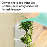 Interior Decoration Plant Wall Flower Pot Living Room Balcony Vertical Green Planting Box Stereo Combination Wall Hanging Pot, Size: 24x14x57 cm, 24x14x57cm(White), 24x14x57cm(Light Green), 24x14x57cm(Dark Green)