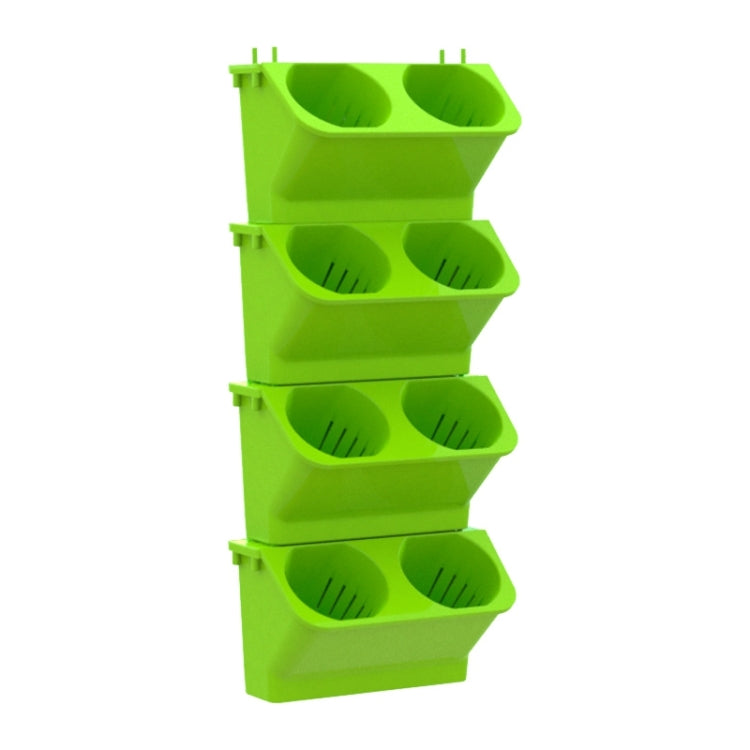 Interior Decoration Plant Wall Flower Pot Living Room Balcony Vertical Green Planting Box Stereo Combination Wall Hanging Pot, Size: 24x14x57 cm, 24x14x57cm(White), 24x14x57cm(Light Green), 24x14x57cm(Dark Green)