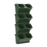 Interior Decoration Plant Wall Flower Pot Living Room Balcony Vertical Green Planting Box Stereo Combination Wall Hanging Pot, Size: 24x14x57 cm, 24x14x57cm(White), 24x14x57cm(Light Green), 24x14x57cm(Dark Green)