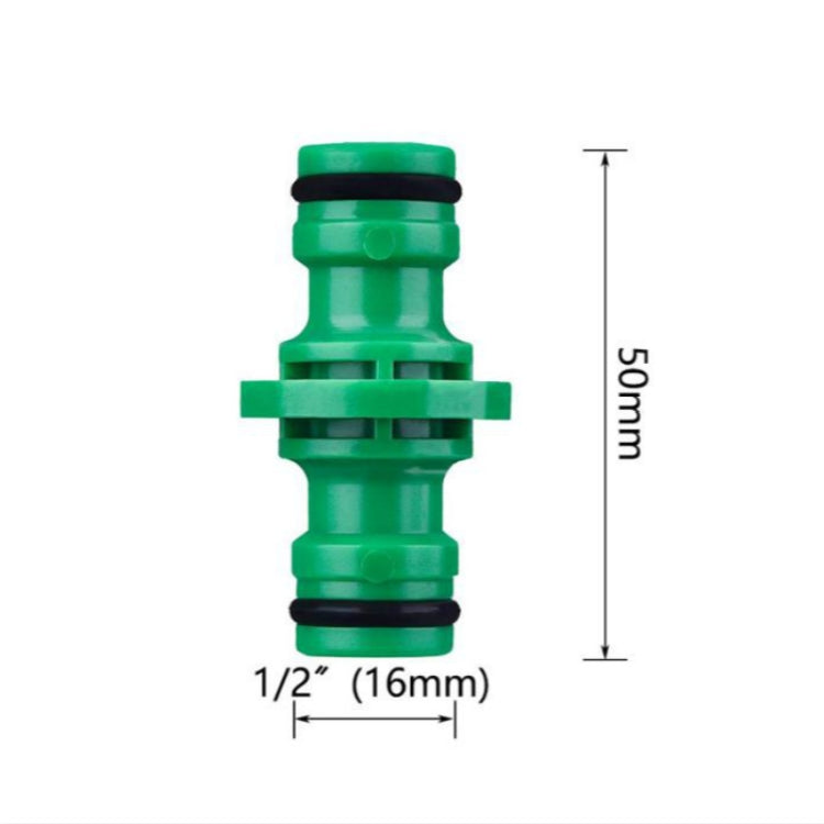 2 PCS 4 Point Two-way Pacifier Repair Extension Hose Quick Connector Plastic Garden Tool, 2pcs