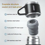 500ml 304 Stainless Steel Thermos Cup Portable Business Tea Cup,Spec:, Gift Box Set
