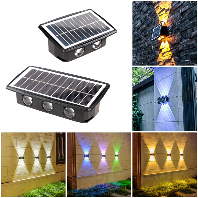 Solar Wall Lamp Outdoor Waterproof Up And Down Double-headed Spotlights, 4LED, 8LED, 6LED